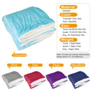 Fleece Throw Blanket Warm Soft Flannel Bed Cover Cuddly Cozy Sofa Travel Car Blanket w/ Queen King Throw Size Optional