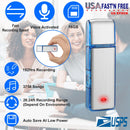 Mini Voice Recorder 16GB Digital Sound Audio Activated Recorder USB Flash Drive Disk w/ 192Hrs Recording U Disk Recorder For Meeting Lectures