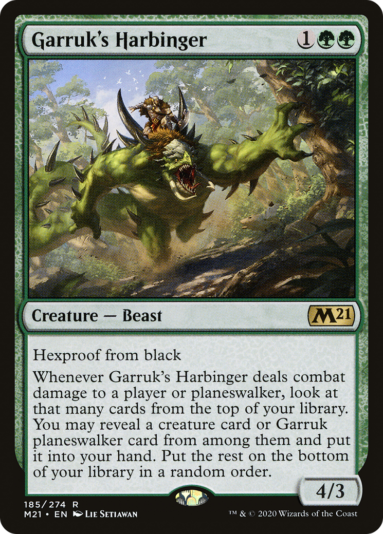 Garruk's Harbinger (M21-185) - Core Set 2021 Foil