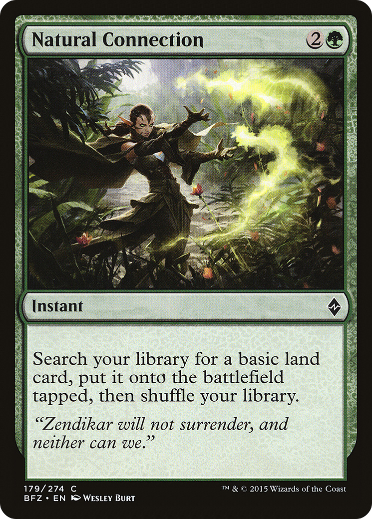 Natural Connection (BFZ-179) - Battle for Zendikar Foil
