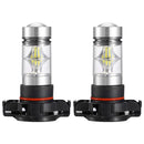 2PCS 1100LM 100W 5202 H16 LED Fog DRL Light Bulb IP68 Waterproof 20 2835 LEDs 360¡ Beam Angle 6000K White
