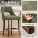 Counter Height Bar Stools Set of 2 with Cutout Back