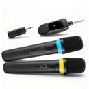 2.4G UHF Wireless Microphones | Metal Handheld Mics with RGB Light & 164FT Range