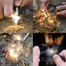 Fire Starter Flint Steel Striker Ferro Rod Waterproof Firesteel Camping Lighter