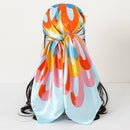 Classic Satin Womens Shawl Headscarf And Scarf