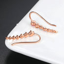 Simple Fashion Color Zircon Ear Hanging