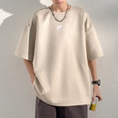 Heavy American Short Sleeve T-shirt Men's Top