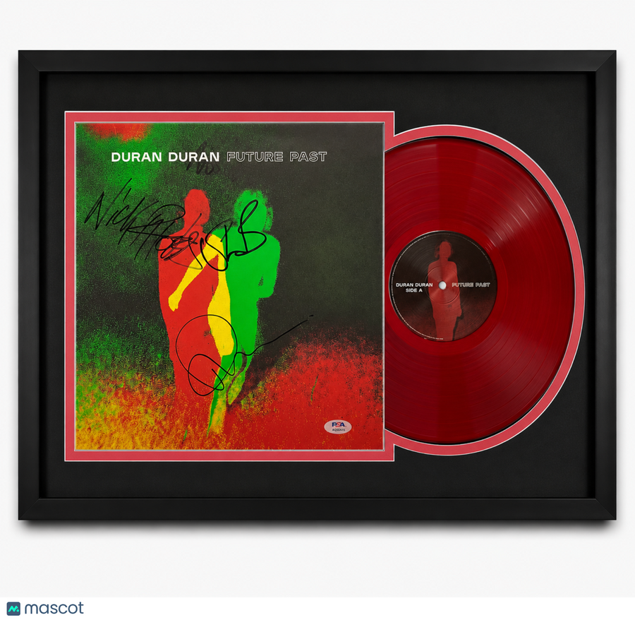 Duran Duran Signed Future Past Framed Vinyl PSA