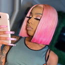 Gradient Front Lace Human Hair Wig