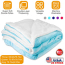 Fleece Throw Blanket - Double-Sided Soft Microfiber Polyester