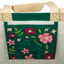 A Beautiful Day Begins With A Beautiful Mindset Floral Market Tote Bag | 15.50" x 15.25" x 6"