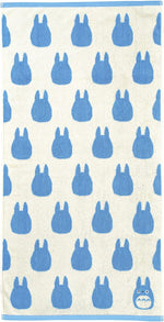 Studio Ghibli Silhouette Series (Bath Towel) My Neighbor Totoro Marushin Silhouette Towel Series Light Blue