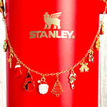 Christmas Vibes Deluxe Tumbler Charm Necklace