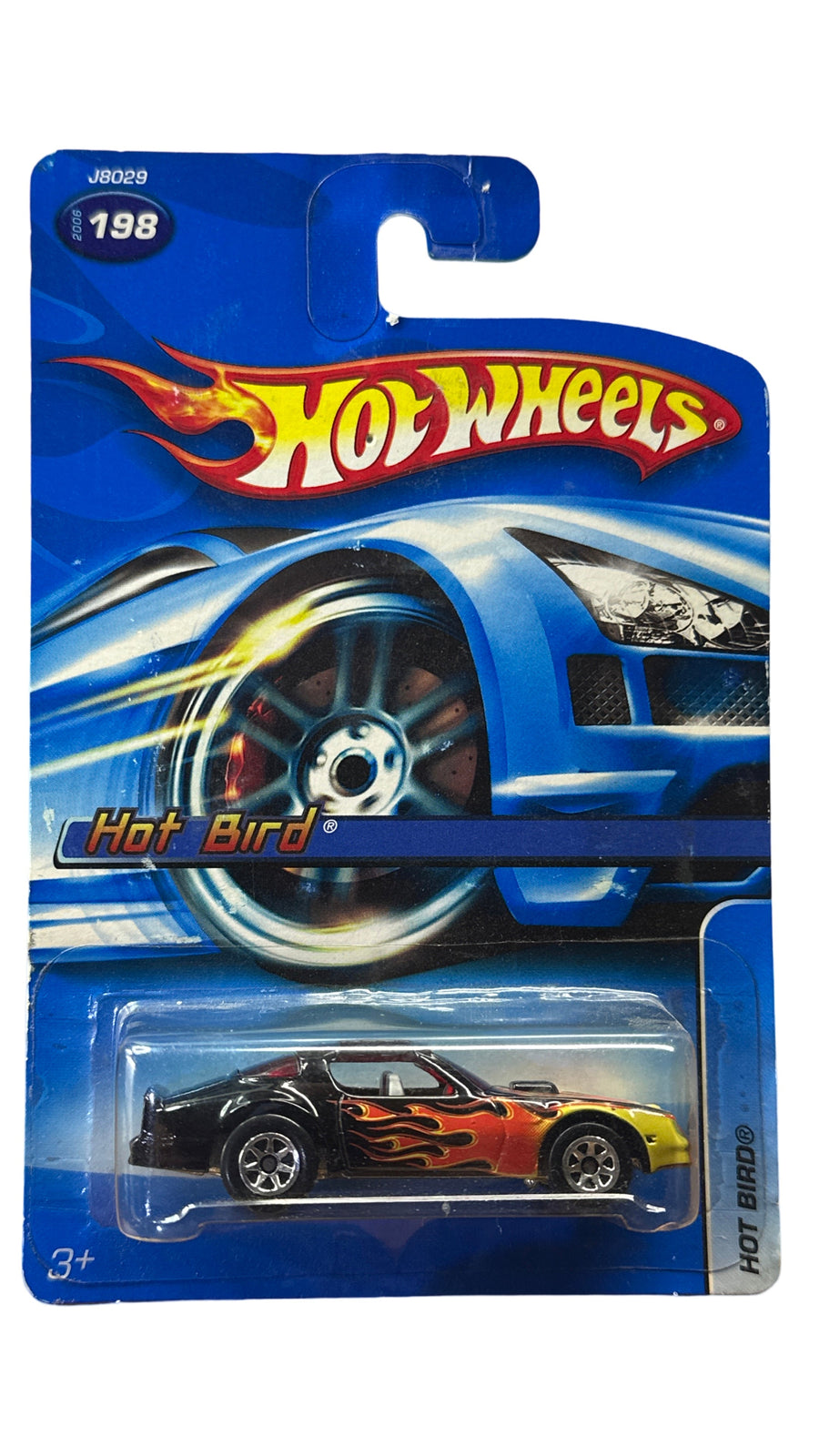 Hot Wheels 2006 Hot Bird Black With Red Flames Collector #198