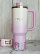 Laura’s Pretty Purple REMIX MACRAME Tumbler Boot