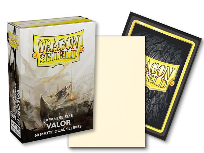 Dragon Shield Sleeves Japanese Size Matte Dual - Valor (60 Unités) - Protection Premium Cartes
