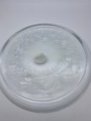 INDIANA Glass Wreath Platter 13 Satin Frost