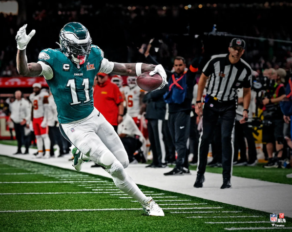 AJ Brown Super Bowl LIX Action Philadelphia Eagles 8