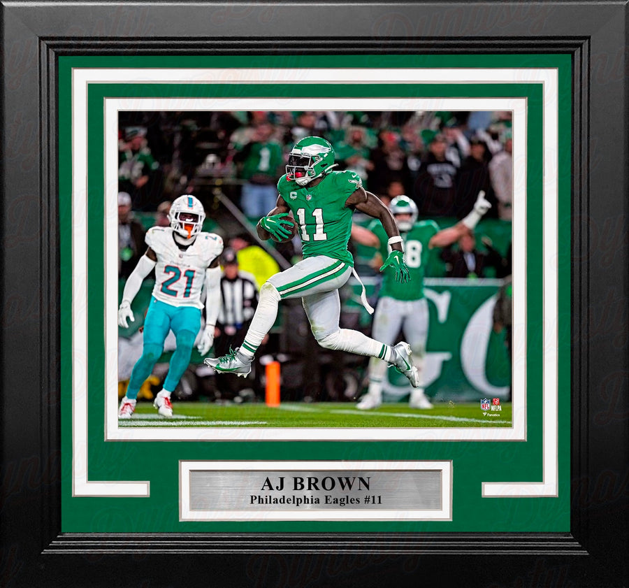 AJ Brown Kelly Green Touchdown Philadelphia Eagles 8