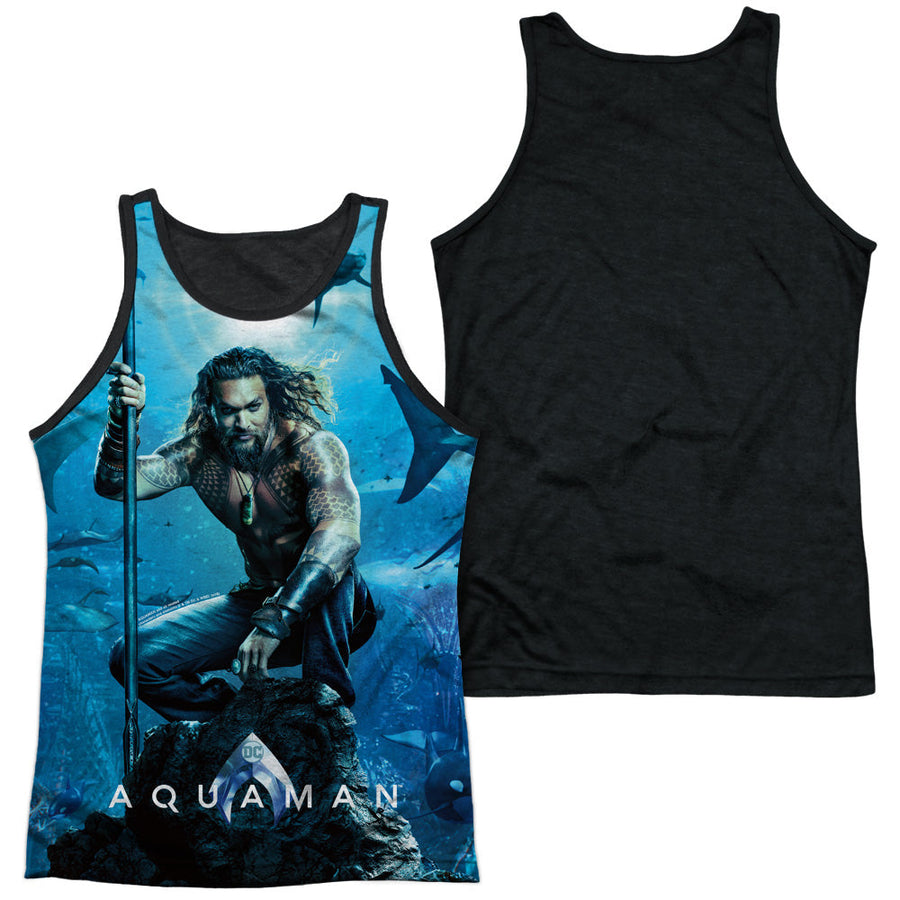 Aquaman Movie Poster DC Comics Sublimation Adult Tank Top