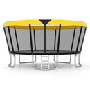 ASTM Compliant Recreational Trampoline with Non-Slip Ladder-Yellow