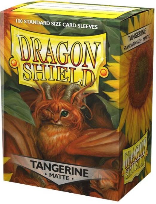 Dragon Shield Matte Tangerine Sleeves 100-Count
