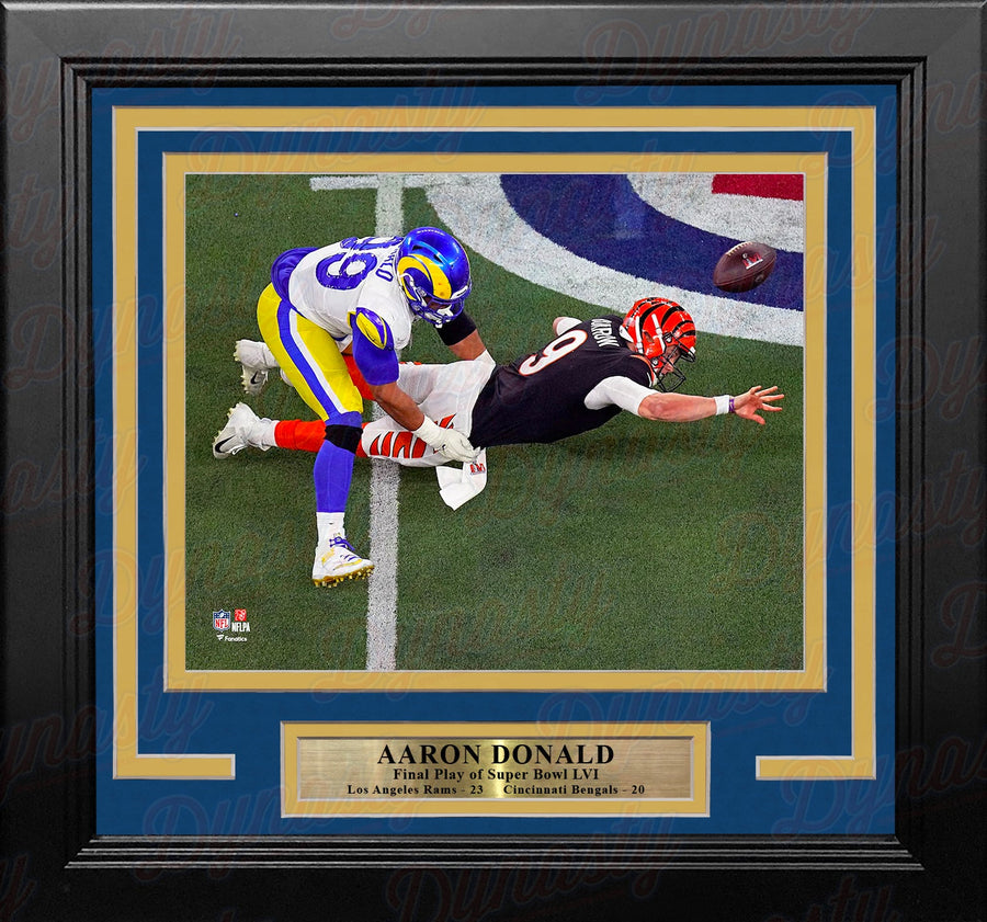 Aaron Donald Super Bowl LVI Final Play Los Angeles Rams 8