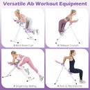 Ab Workout Equipment Foldable Abdominal Trainer Adjustable Ab Machine