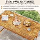 Acacia Wood Dining Table for 6 People Heavy-Duty Indoor Outdoor
