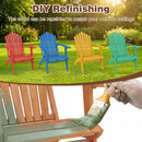 Acacia Wood Adirondack Chair - 400 lb Capacity