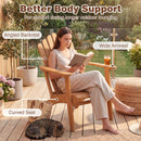 Acacia Wood Adirondack Chair - 400 lb Capacity