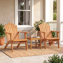 Acacia Wood Adirondack Chair - 400 lb Capacity
