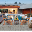 3 Pieces Acacia Wood Rocking Bistro Set