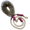Bundle Shearling Fur Grip + Rope Leash for Dogs