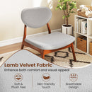 Accent Chairs Set of 2 with Side Table and Solid Wood Frame