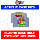 Acrylic Case for N64 Nintendo 64 Standard Video Game Cartridges, 4mm thick, UV Resistant & Magnetic Slide Bottom