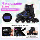 Adjustable Kids' Incline Skates 4 Sizes Adjustable Blade Roller