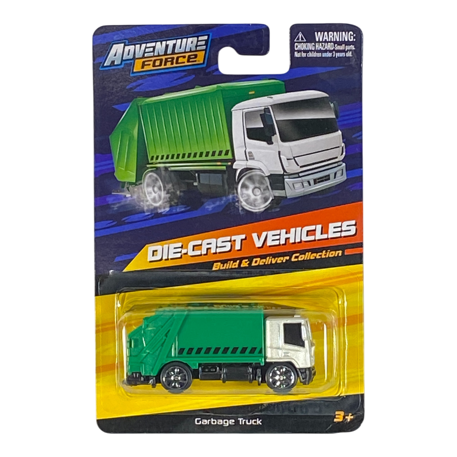 Adventure Force Garbage Truck - Build & Deliver Collection