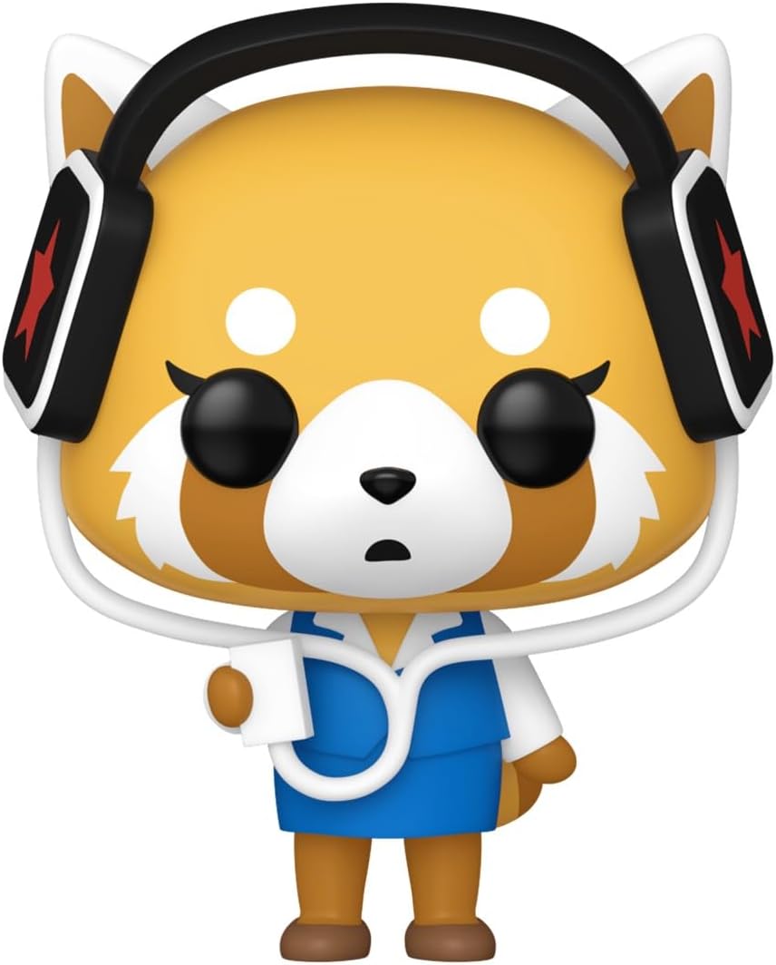 Funko Pop! Sanrio Aggretsuko with Headphones Vinyl Figure #97 with Funko Protector