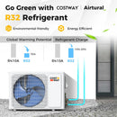 Airtural Series 12000 BTU 21 SEER2 208-230V Ductless Mini Split Air Conditioner with Heater Pump Energy Star Certified