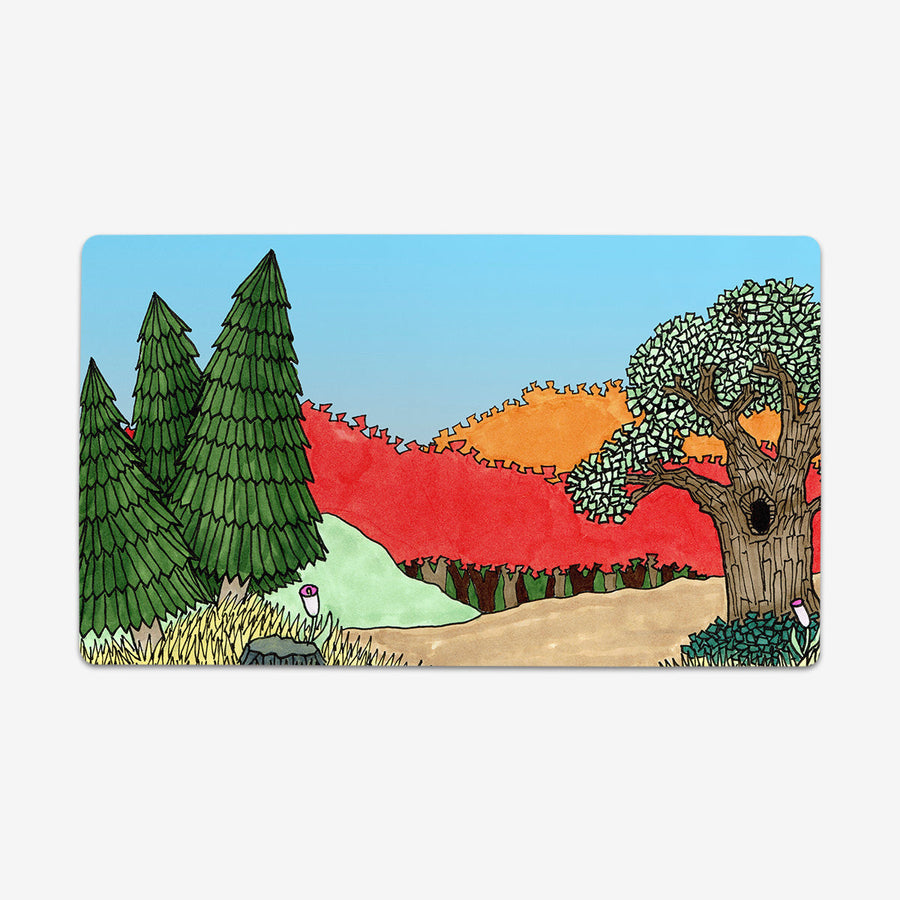 The Red Forest Playmat