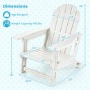 Kids Adirondack Chair All-Weather HDPE Outdoor Seating