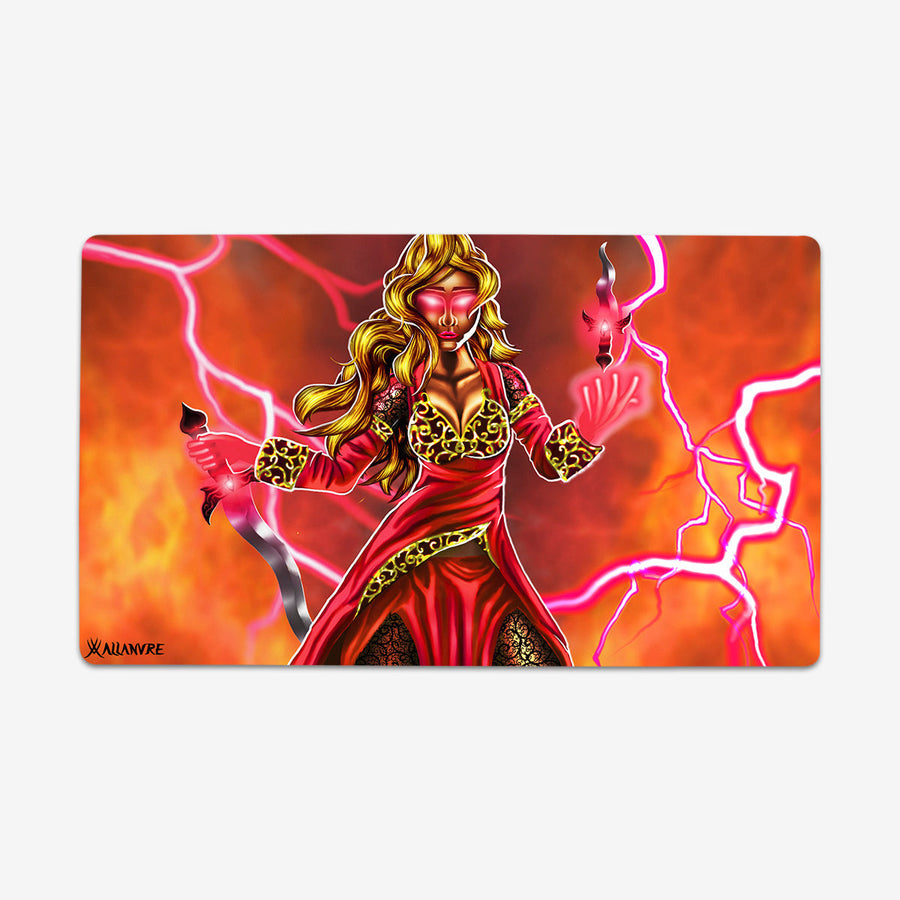 Red Mage Lightning Playmat