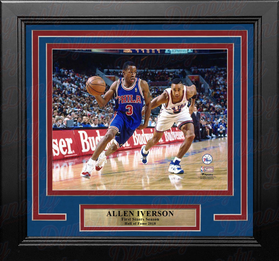 Allen Iverson Rookie Year Action Philadelphia 76ers 8