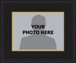 NHL Hockey Photo Picture Frame Kit - Anaheim Ducks (Black Matting, Gold Trim)