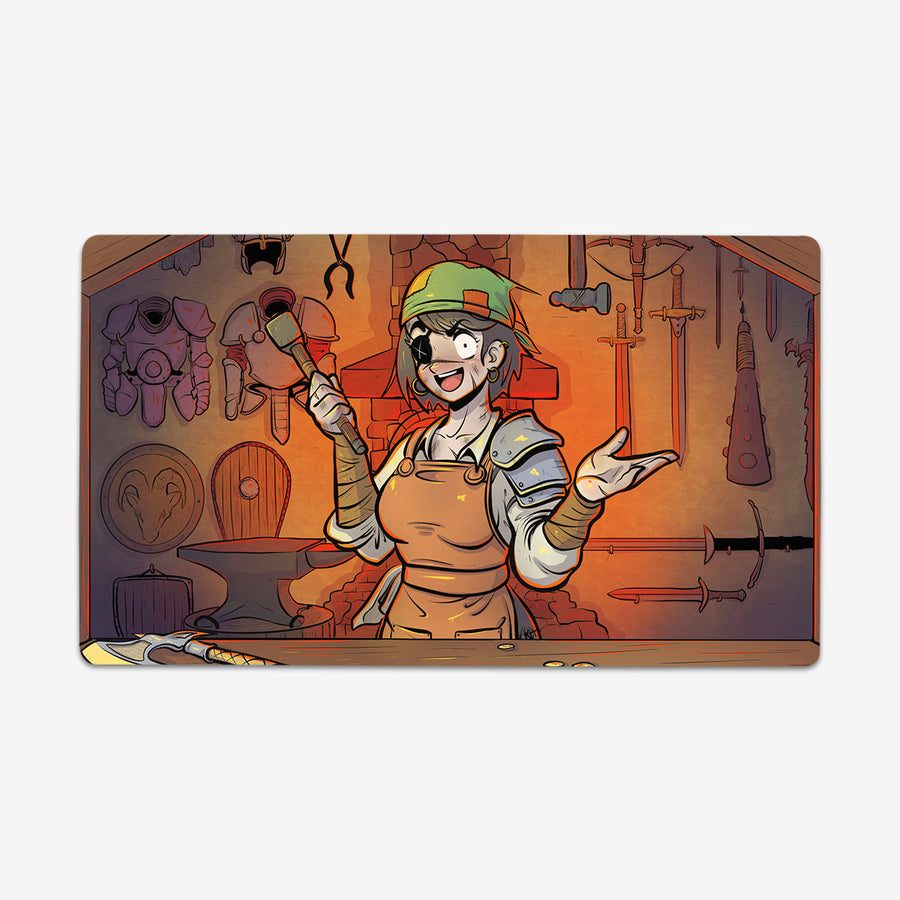 Careless Retro Anime Blacksmith Playmat