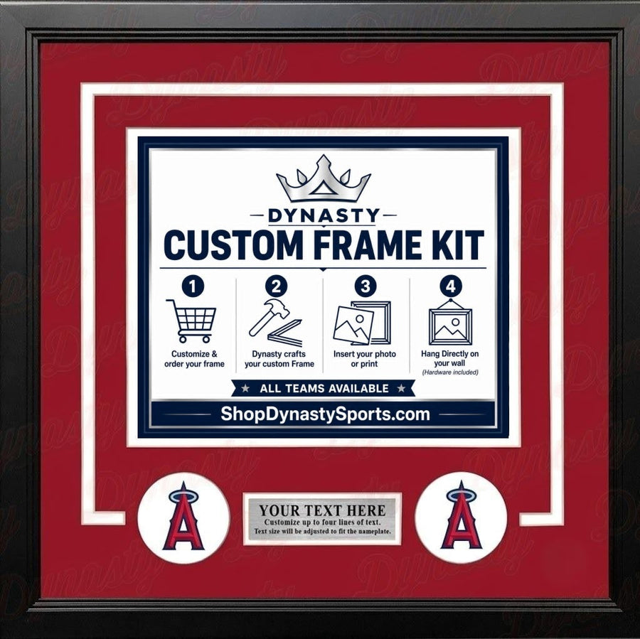 Los Angeles Angels Custom MLB Baseball 8x10 Picture Frame Kit (Multiple Colors)