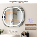 Anti-Fog Bathroom Mirror with 3 Color LED Light Memory Function