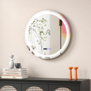 Anti-Fog Round Led Bathroom Mirror with 3 Color LED Lights