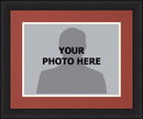 NHL Hockey Photo Picture Frame Kit - Arizona Coyotes (Brick Red Matting, White Trim)
